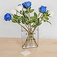 Flavor Decorative Acrylic Vase, Unique Clear Book Vase Accent, Lasting Clarity Acrylic Book Vase, Aesthetic Room Decor Vase with Water Beads, Book Shaped Vase for Floral Arrangement Bedroom
