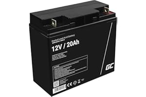 GREEN CELL PRO Green Cell Recambio de Batería Gel AGM 12V 20Ah Rechargeable Pila Sellada de Plomo ácido batería sin Mantenimiento Batería de Reemplazo para Moto eléctrica Silla de Ruedas Montacargas Carro de Golf