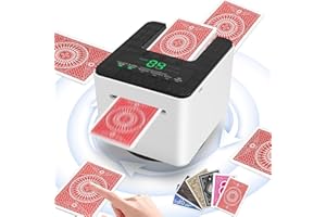 Strixorn Dispensador de Tarjetas electrónicas, Máquina automática de Reparto de Cartas, automática Distribuidor de Cartas, crupier Giratorio de 360° para 1-8 Jugadores (Only Card Deal Machine)