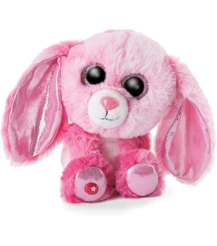 NICI Glubschis Plüschbär Pummdi 15 Cm Pink – Weiches Kuscheltier Mit Glitzeraugen, Geschenkidee