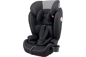 Star Ibaby Autositz Babify Hybrid Fix, Gruppe 123 - SPS + Isofix - Konvertiert in Isofix, Schwarz