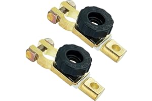 ANBOO 2 Stück Batterie Trennschalter 12V 24V,Batterietrennschalter 12V, Batterie Schalter, Autobatterie Trennschalter Batterieschalter für PKW, Transporter, Schiffe, Wohnmobile(Schwarz)