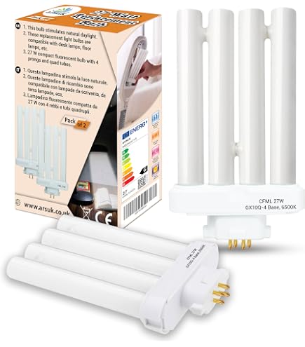 Ampoule Fluorescente Compacte FML 27EX-N 27W, 4 Broches, 6500K Blanc Jour - Économie D'énergie Longue Durée