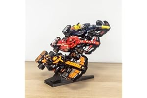 Brick Nest Support d'étagère – Compatible avec Lego Formula One Speed Champions – Présentoir F1 (1 support)