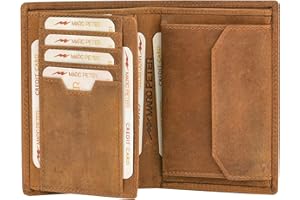 Marc Peter Męski skórzany portfel z ochroną RFID portfel z prawdziwej skóry | portmonetka Landscape | portfel męski | portfele, Bräune11, Onesize