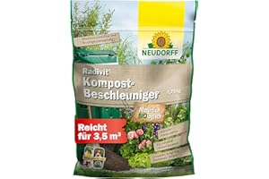 ‎NEUDORFF Neudorff Radivit Kompost-Beschleuniger – Bio Schnellkomposter zersetzt Kompostabfälle mit Sofort- & Langzeitwirkung. Kompoststarter für 3,5 m³, 1,75 kg