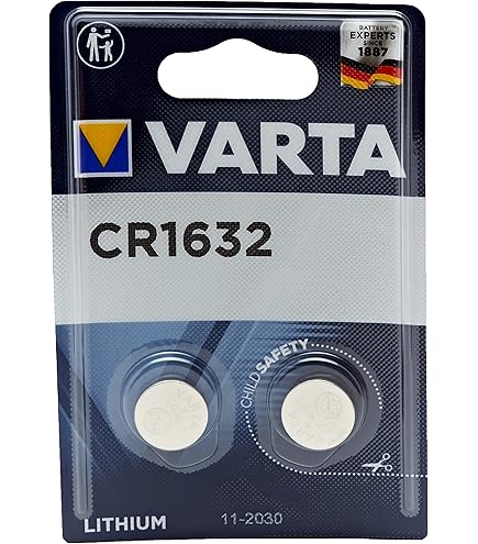VARTA Piles Bouton CR1632, Lot De 10, Power On Demand, Lithium, 3V, Emballage Sécurisé Pour Les Enfants, Pour Les Appareils Smart Home, Clés De Voiture Et D'autres Applications