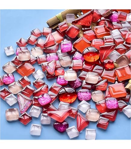 200g Tessere Mosaico Vetro Colorate - Forme Irregolari Per Artigianato, Decorazioni Casa, Nero E Bianco - Foto 7