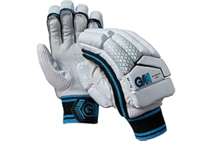 Gunn & Moore GM Cricket Batting Gloves, Ben Stokes BS55 Diamond, 404, Black/Blue, Junior Left Handed, 1 Pair, 51962318