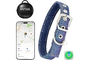 AOIKOY Collare del Tracker GPS dell'animale domestico del Gatti Collare+ intelligente Tracker Localizzazione in tempo reale/portata illimitata per i Gatti Dimensione regolabile impermeabile solo per IOS