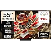 TCL 55 in&ccedil; Akıllı TV 55Q7C 4K QD-Mini LED Renkli Quantum Crystal HDR, 2600 nit Parlaklık, Oyun Google TV, 144Hz Doğal Yenilem