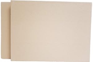 HS KAMINE 2 piastre in argilla refrattaria, 40 x 30 x 3 cm