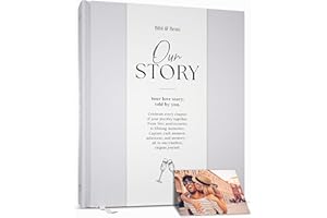 BIBI & BEAU Anniversary Journal for Couples – Scrapbook & Photo Album from 1st to 75th Year | Thoughtful Paper Gift for Husband or Wife | UK Keepsake Memory Book
