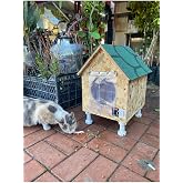 Narım Kedi Evi Kedi Yuvası Kedi Barınağı Su Ve Isı Yalıtımı I&ccedil; Ve Dış Mekan I&ccedil;in 33X38X40-Video Anlatimli