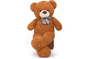 FAVOSTA Orsacchiotto Orso di Peluche XL Gigante, Regalo Perfetto per Ragazze e bambini Marrone Scuro