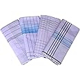 IXORA Men's Stitched Cotton Lungi; 2.1m; Free Size (Pack of 4) | White