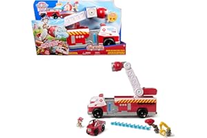 PAW PATROL PATRULLA CANINA - PACK CAMIÓN DE BOMBEROS DE MARSHALL + VEHÍCULO MINI + FIGURA - Patrulla Canina Juguetes - Regalo Niño 3 años + - 6072600 - Juguetes Niños 3 años + - Coches para Niños