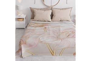 PETTI Artigiani Italiani - Copriletto Matrimoniale Primavera Estate, Coperta Leggera Matrimoniale, Lenzuola Copriletto, Giglio 100% Made in Italy