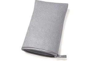 simplehuman KT1008 ściereczka do czyszczenia z mikrofibry, czysta i polerowana stal nierdzewna, wygodny materiał, łatwy w użyciu, można prać w pralce, szara mikrofibra