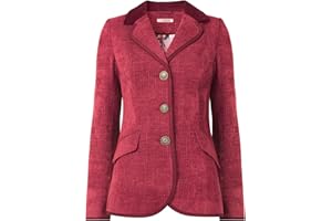 Joe Browns Women's Autumnal Single Breasted Gold Button Tweed Blazer