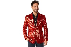 Suitmeister Party-Blazer für Herren - Weihnachten, Silvesterparty - Glänzende Pailletten-Anzugjacke