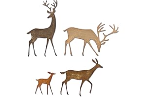 Sizzix Set di fustelle Thinlits Darling Deer di Tim Holtz, confezione da 4