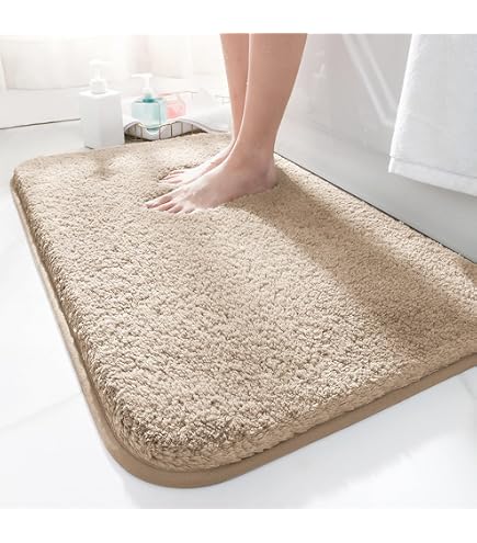 Tappeto da bagno antiscivolo Betulla in grigio, rosa e tortora