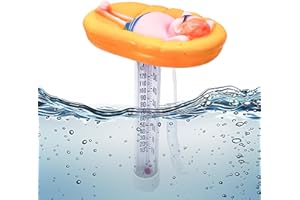 Luthando Pływający termometr do wody, pływający termometr basenowy, termometr basenowy Odporny na uszkodzenia, do basenów, spa, wanien z hydromasażem
