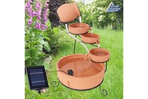 Fontaine de Jardin Solaire, Fontaine décorative, Fontaine d'intérieur, Fontaine, Cascade, Fontaine pour Jardin, étang de Jardin, terrasse