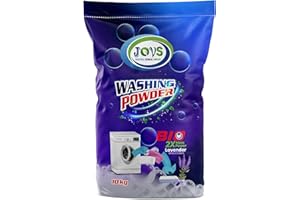 JOVS Bio Washing Powder 10kg - Professional Biological Laundry Powder Cleaning Detergent for over 500 Washes –Cleans Tough Stains in Quick Wash - Gentle on Sensitive Skin - bulk size for Family.