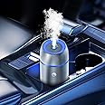 Mcbazel Essential Oil Diffuser for Car,Car Diffuser for Essential Oils Air Freshener Car Aromatherapy Diffuser 100ml with 7 Color Lights&Auto-Off Function,USB Portable-Dark Gray