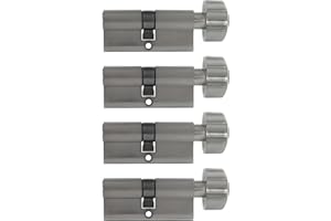 CENTURY 4 x Cerradura Cierre Uniforme 80 mm 40/40 kN Incluye 20 Reversible Llave