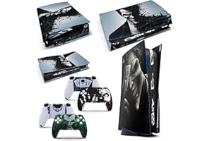 GIZMOZ N GADGETZ GNG - Set con decalcomania in vinile per console PS5, motivo: Dark Joker di Batman + 2 skin per controller