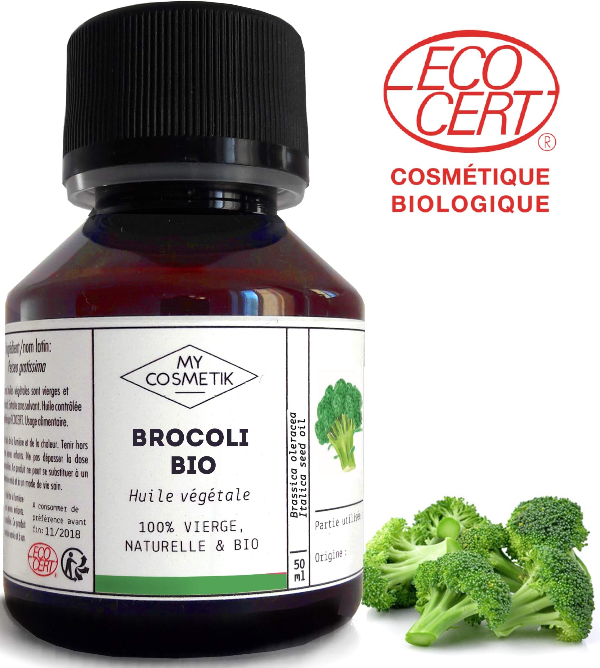 Vegetable Oil of Broccoli Organic Cosmetics - MyCosmetik - 10 ml