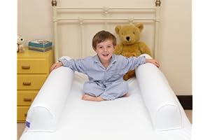 HIPPYCHICK Fitted Spare Sheet For Dream Tubes Single Bed, Includes 2 Pockets For Inflatable Guards/Bumpers/Tubes, Does Not Include Blow-up Tubes, 100 Percent Cotton, White