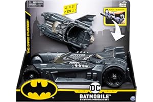DC Comics BATMAN, Batmobile i Batboat 2 w 1, do użytku z figurkami BATMAN 10 cm