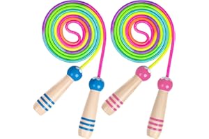 RUACDIQ 2 piezas de cuerda de saltar para niños