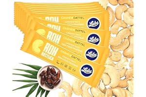 LINECASE Snack Bag - 10x47g Lubs Fruchtriegel Cashew Dattel| Bio & Vegan| aus kontrolliert biologischer Landwirtschaft |