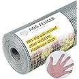 AggFencer 8inch x 25ft Hardware Cloth 1/4inch 23Ga Hot Dipped Galvanized After Welding, Chicken Coop Wire Fence, Garden Plant Welded Metal Wire Fencing Roll Mesh, Poultry Animal Netting Cage Screen