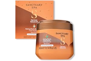 Sanctuary Spa Burro per il corpo di perle sciolte con burro di karitè e olio di argan, senza olio minerale, cruelty free e vegana idratante per il corpo da donna, 300 g