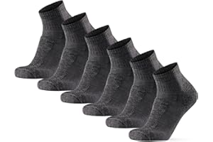 DANISH ENDURANCE Calcetines Antiampollas Senderismo Verano, Calcetines Cortos, Hombre y Mujer, 3 Pack