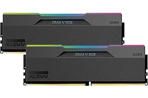 KLEVV CRAS V DDR5 RGB 32GB (2X 16GB) 6000MHz CL30 Kit de Memoria RAM para Gaming XMP 3.0 Alto Rendimiento Overclocking 30-36-36-76