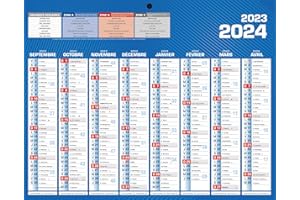 CALENDRIER CLASSIQUE 16 MOIS MINI 21 x 26,5 cm BOUCHUT