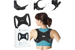 CAREBARO Rücken Geradehalter - Haltungskorrektur für Damen und Herren - Rückenstütze zur Geradehaltung und Ausrichtung der Schultern mit verstellbarem Schultergurt- Posture Corrector Men – Rückengurt