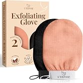 100% Natural Viscose Body Exfoliating Shower Glove, 2 | The horsehair glove helps remove dead cells, improve complexion and m