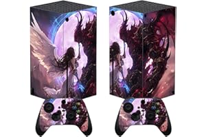 PlayVital Skin für Xbox Series X, Aufkleber Stickers Vinyl-Skins Schutzfolie Design Folie Zubehör für Xbox Series X Konsole Controller-Engels Gnade
