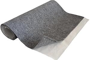TAPHICEROS Selbstklebend Filzstoff Nadelfilz Superflex | Bespannstoff aus Filz | Meterware | Innenraumverkleidung Bezugsstoff Bastefilz für DIY Auto Box Liner | Grau, 150cm x 150cm