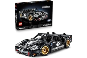 LEGO Technic La Voiture de Course 1966 Ford GT40 MKII - Maquette Collector pour Adulte - Set Mécanique avec Moteur V8, Superbes Couleurs & Accessoires - Cadeau pour Fans de Sport Automobile 42223