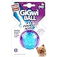 GiGwi Squeaky Dog Ball for Fetch & Play, High Bounce, Floats, Durable Non-Toxic Rubber Balls for Dogs, Gentle on Teeth & Gums, Dog Toy Suitable for Puppies & Small Breeds, Purple, Small