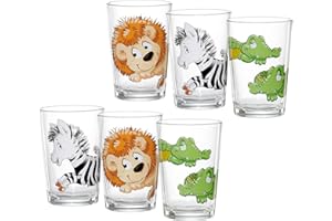 Ritzenhoff & Breker Lot de 6 verres pour enfant Happy Zoo